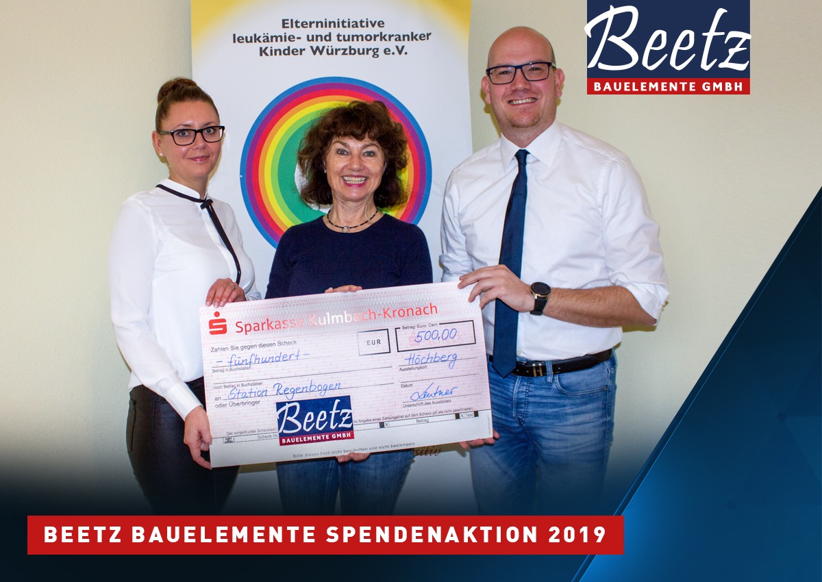 Spende für Elterninitiative leukämie- und tumorkranker Kinder Würzburg e.V.